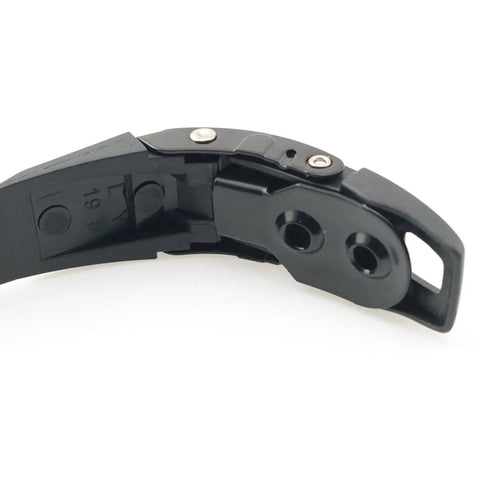 Close-up of Inline Skate Strap Replacement Kit showing buckle and screws, Durable PVC Straps for Inline and Quad Skates Easy Install