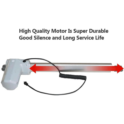 Heavy Duty Electric Attic Ladder With Auto Pull Down Function And Knuckle Tough Titanium Magnesium Frame motor with cable for easy access.