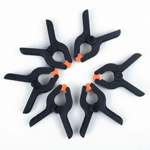 Rock Strong Spring Clamps For DIY Pros Hard Plastic Woodworking Tools 2 Inch Grip Set To Hold Projects Tight Like A Pro, 10 clips