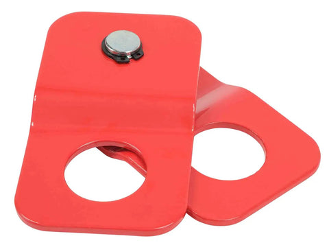 Beefy Two Pack 4 Ton Winch Snatch Block For Recovery 10,500 Lbs Capacity Off Road Snatch Block Pulley For Synthetic Rope Towing Hauling Gear For Trucks ATVs SUVs UTVs, red steel snatch block pulley