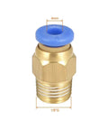 Push To Connect Pneumatic Fittings No Fuss 4mm Tube OD To 1/8 Inch G Thread Straight Quick Connect Air Line Connector single piece