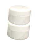 Two white jars of DIY Ceramic Tile Repair Kit Adhesive for Cracks and Chips Quick Drying Paste for Seamless Restoration of Ceramic Surfaces