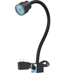 Magnetic Dual Gooseneck Work Light 1200 Lumens IP66 Waterproof 20 Inch Flexible Neck With Nylon Lamp Head Corrosion-Resistant Build with adapter