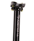Elite Straight Bike Seatpost 27.2x410mm Black For A Clean Look And Solid Ride CNC Machined Aluminum Lightweight Yet Tough Precise Clamp