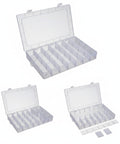 Portable Tool Box Organizer With Clear Compartments And Dividers For Easy Workshop Hardware Storage Durable Polypropylene Construction