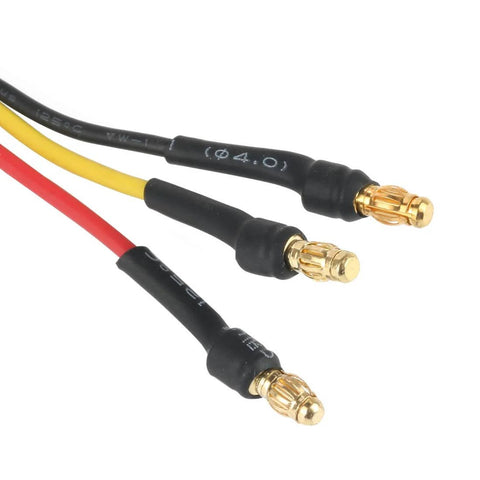 3.5mm male banana bullet connectors of A2212 1000KV Brushless Outrunner Motor 13T for RC hobbyists.