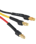 Close-up of 3.5mm banana connectors prewired for 1400KV 2212 Brushless Outrunner Motor With Mount 10T For RC Aircraft