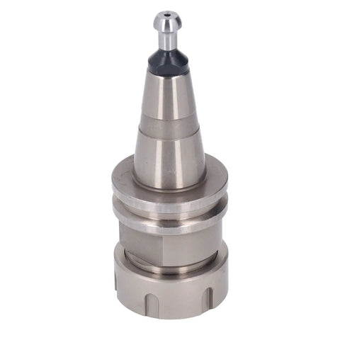 Pro Grade Cnc Lathe Collet Chuck Holder Vibe Killer Design Up To 30000 Rpm in stainless steel with precision mounting for machining.