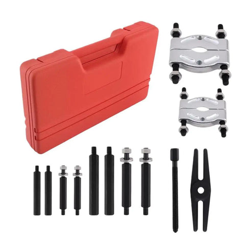Heavy Duty 12 Pc Bearing Puller Set For Auto Inner Ring Removal 30 To 75Mm Fits Cars Essential Mechanic Tool For Garage Use red case with steel pullers