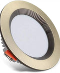 DJVHSRI Recessed Lighting Housing Trim Kits Round Downlight Recessed Ceiling Light Fixture 75Mm Cut Hole with bronze finish.