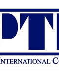 P.T. International Corp. blue logo with large initials PT and full name below.