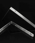 Heavy Duty Steel L Shaped Corner Braces For Shelf Support With 90 Degree Angle Iron Connector And Detachable Wall Mount Brackets