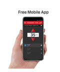 Smartphone displaying Air Lift LoadLifter 5000 Air Spring Kit WirelessOne 2nd Gen control app in hand, PSI 35 shown.