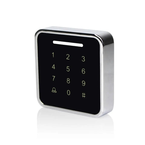 Heavy Duty Metal Touch Panel Keypad Door Access Control System With Rfid 125Khz Card Reader For Straight Up Bulletproof Wall Mounted Standalone Entry Management with numeric keypad.