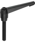 Adjustable M12 X 70mm Knob Handle With Push Button Ratchet Quick Release Locking Rotating Bolt For Lathe Machinery