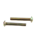 Two M4 screws for Vintage Style Gold Lotus Flower Ring Drawer Pulls for cabinets and dressers, copper anti-rust hardware.