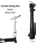 Folding Bike Stem Aluminum Alloy Adjustable Quick Release One And One Eighth Inch Fork Clamp 28.6mm And 25.4mm Handlebar Clamp
