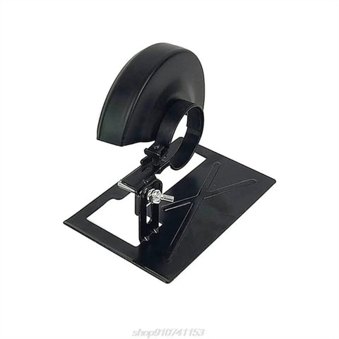 Adjustable Collet Tool Holder Straight Up Heavy Duty Steel Angle Grinder Mount with stability base and clamp for precision cuts.