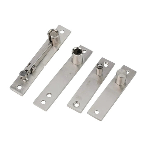 Top And Bottom Secret Door Hinge Set Stainless Steel Pivot Swing Door Hardware For Bedroom And Living Room, Hidden Door System