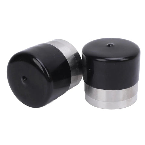 2 Pack Stainless Steel Beefed Up Trailer Wheel Bearing Protector Caps 1.980 Inch Diameter With Grease Level Check Boat Trailer Bearing Cover