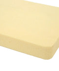 Close-up of a beige foam block for Lightweight Surf Foil Gear Box With Stable Mount Track For Surf Foil Accessories Black Dope Foam Box Holder
