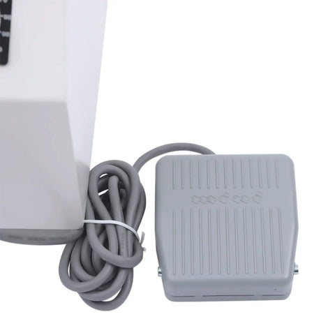 Heavy Duty Semi Automatic Round Bottle Labeling Machine foot pedal with cable for easy operation and setup efficiency.