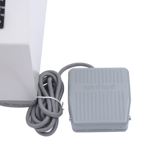 Footswitch for Straight Up Reliable Semi Automatic Bottle Labeling Machine with electrical cord.