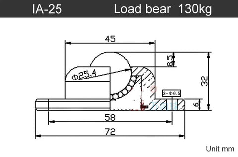 Heavy Duty Ball Bearing Caster Smooth 360 Degree Universal Wheel No Sweat Stem Roller For Shop Carts And Crates Built Different To Crush Heavy Loads Solid One Pack technical drawing dimensions.