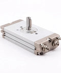 Heavy Duty Rack And Pinion Rotary Actuator Built Tough CRQ2B Series showing compact design with pneumatic connections.