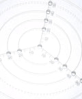 Sunydog round center finder compass in clear acrylic with concentric circle gauges for drawing circles on a wood lathe