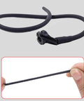 Lightweight Rubber Peephole Tube Replacement for Compound Bow String Systems universal fit shown stretched and coiled