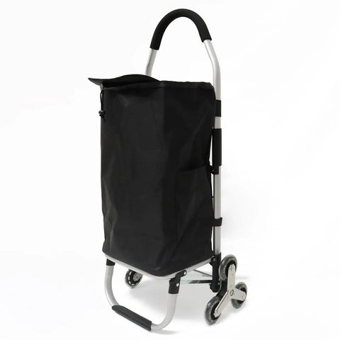 Heavy Duty 3 In 1 Shopping Cart Foldable Hand Truck With 6 Wheels featuring black detachable bag