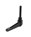 M8 x 40mm Adjustable Clamping Lever Handle Set, ergonomic black zinc alloy lever, side view