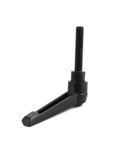 M8 x 40mm Adjustable Clamping Lever Handle Set, ergonomic black zinc alloy lever, side view