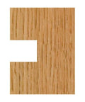 Wood cut showing interlocking joint made with Straight Tongue And Groove Router Bit Set One And One Quarter Inch Diameter One Half Inch Shank