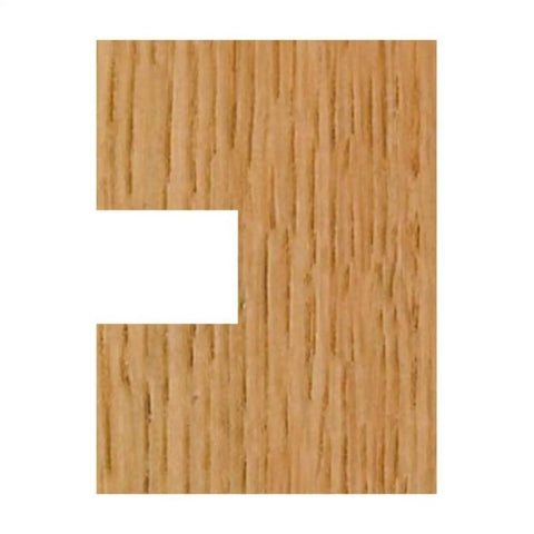 Wood cut showing interlocking joint made with Straight Tongue And Groove Router Bit Set One And One Quarter Inch Diameter One Half Inch Shank