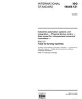 Top Notch ISO 14649-121:2005 Standard For Industrial Automation And Physical Device Control Covering Data Models For CNC Tools On Turning Machines document cover page in English.