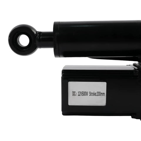 Tough As Nails DC 12V Hydraulic Motor Paired With A Heavy Duty Electric Linear Actuator showing connection detail and specifications.