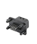 Heavy Duty 14 Pin EV ECU Power Connector With Tin Plated Copper Terminals For Zero Drama Voltage Delivery And Bulletproof Controller Stability Under Extreme Loads Keeps Your Rig Rolling Sweet, showing a close-up of the plug with pins.