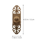 Vintage Brass Cabinet Pulls Set Of 2 With Screw Fix For Wardrobe, Bookcase, And Kitchen Cabinets 3x12 Cm Antique Style Drawer Pulls.