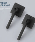 Six Pack Keyed Alike Door Knobs With Lock And Key Matte Black Door Handles For Interior And Exterior Doors Modern Lever Entry Door Lock Set Durable Build Easy Install No Brainer Thumb Turn Privacy Lock