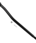 Beefed-Up Three Piece Front Tie Rod Kit With Inner Drag Link, Left Outer Tie Rod End, And Passenger Side Adjusting Sleeve For Ford Excursion 2000-2005 And Ford F-250 F-350 Super Duty 1999-2004, F-450 F-550 1999-2002 DS1438 ES3427 ES3426 black steel drag link with sleeve