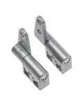 Small Door Shaft St-7a Positioning Control Constant Torque Micro Hinge 0.9Nm For Cabinet Doors, silver metal, detailed close-up.