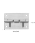 Detachable Stainless Steel Cabinet Door Hinges Set Of Two Dope Concealed Hidden Mount Hinges For Kitchen Cabinets Vanity Units And Furniture Easy Detach Design Durable Rust Resistant Multiuse, 7.6 x 5.1 cm