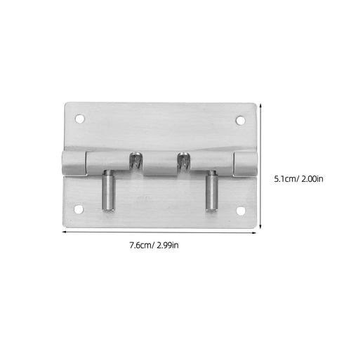 Detachable Stainless Steel Cabinet Door Hinges Set Of Two Dope Concealed Hidden Mount Hinges For Kitchen Cabinets Vanity Units And Furniture Easy Detach Design Durable Rust Resistant Multiuse, 7.6 x 5.1 cm
