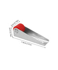 Close-up of a red nylon glide roller from the 12 Pack Heavy Duty Barn Door Replacement Wheels Built Tough With Nylon Glide Rollers For Smooth Closet Track Operation And No Sweat Diy Installation Hardware Set.