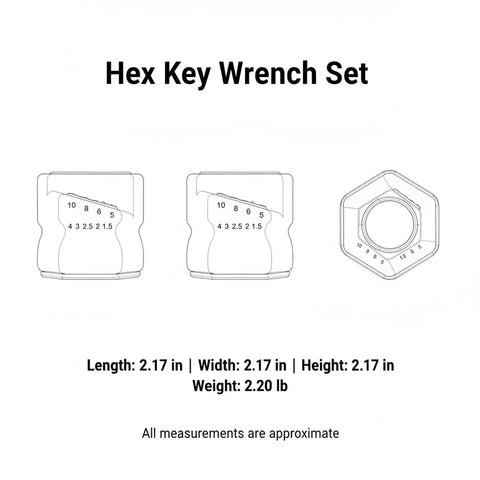 Top Notch 9 Piece Hex Key Wrench Set With Durable PVC Case For Easy Furniture Assembly, Home Repair Projects, And Equipment Maintenance Keeping All Tools Secure And Organized So You Can Get The Job Done Fast Without Losing Any Bits, PVC case dimensions