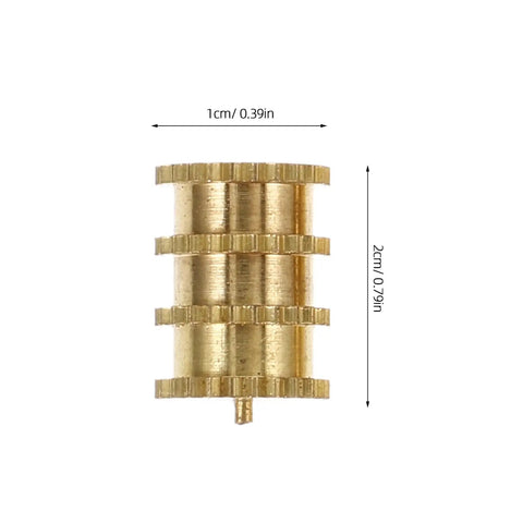 Copper Pin Hardware Set For Table Leaves And Dowel Fasteners, Lifetime Table Parts, Easy Assembly, DIY Friendly Cabinet Hardware, Spare Replacement Pins And Table Hardware For Woodworking Projects, 1cm x 2cm brass pin