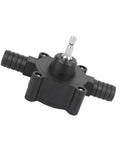 Mini Portable Centrifugal Water Pump Self Priming Handy Drill Powered For Quick Water Transfer Durable Plastic And Stainless Steel Build Great For Industrial And DIY Jobs black plastic pump with metal drill shaft, side hose fittings