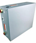Heavy Duty 480 Volt Three Phase Electric Tankless Water Heater Delivers Reliable Instant Hot Water For Shop Floors Or Households Wall Mounted Point Of Use With 24000 Watt Capacity And Fast Heat Response - Side View